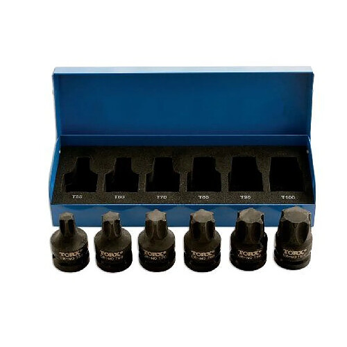 Laser Coffret embouts Torx - 6 pièces