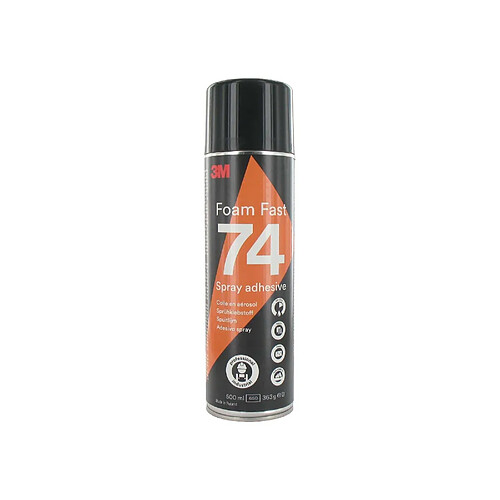 3m colle spray Foam Fast 74 - Noir