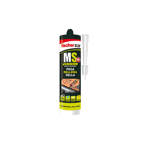 Fischer Mastic d'étanchéité silicone en cartouche - Noir