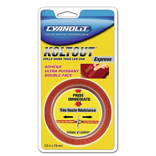 Cyanolit Koltout Express rouleau adhésif - Transparent