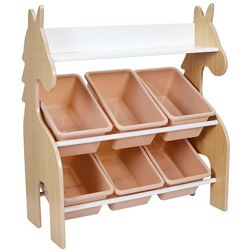 The home deco kids Meuble de rangement licorne - Rose