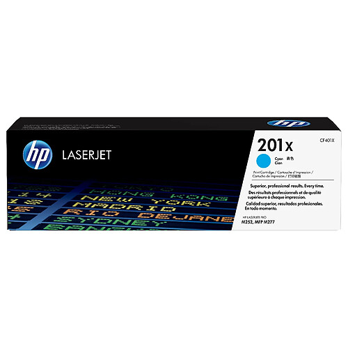 HP 201X Cyan Grande Capacité - 2300 Pages