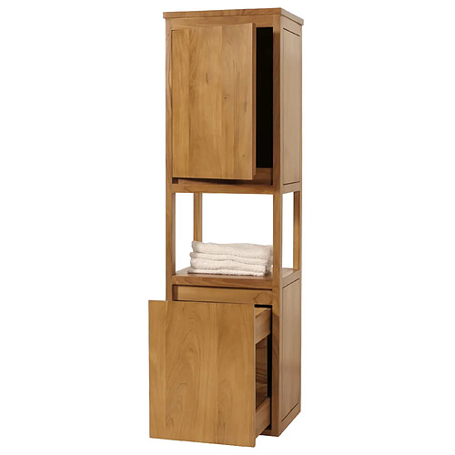 Mendler colonne de salle de bain - teck