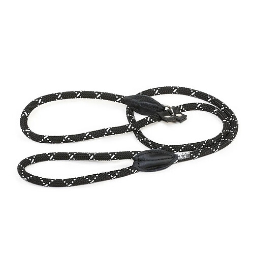 Julius K9 Collier-Laisse 2 en 1 - Nylon Noir et Blanc