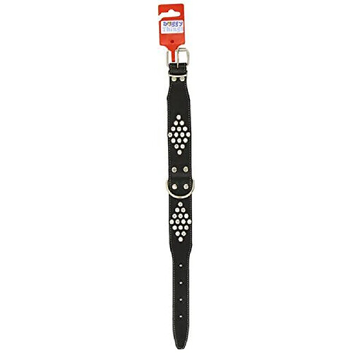 Doggy Things Collier Cuir Strass