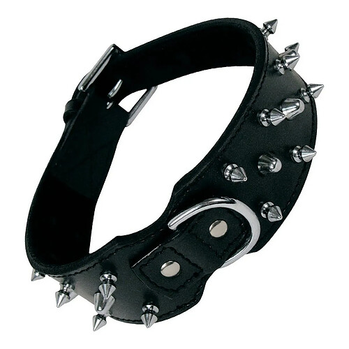 Gloria Collier Chien Noir Clous
