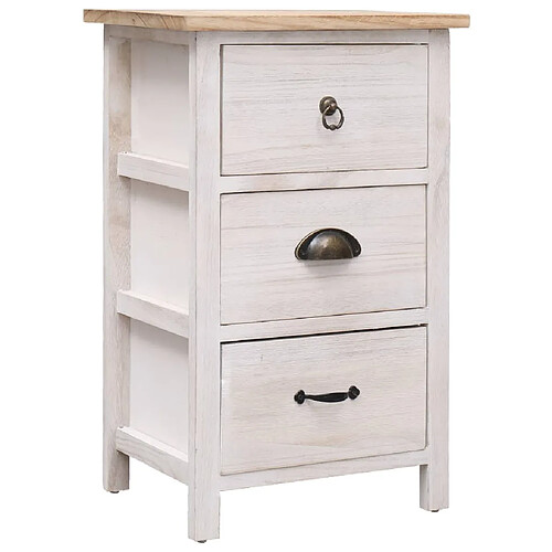 VIDAXL Armoire Latérale Paulownia