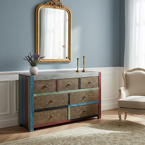 BOIS & CHIFFONS Pushkar - Manguier Multicolore