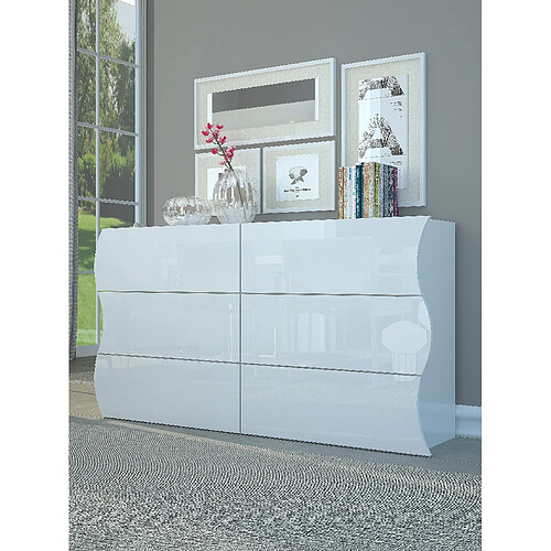 Alter Commode 6 tiroirs - Blanc