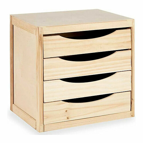 Kipit Caisson 4 Tiroirs - Bois de Pin