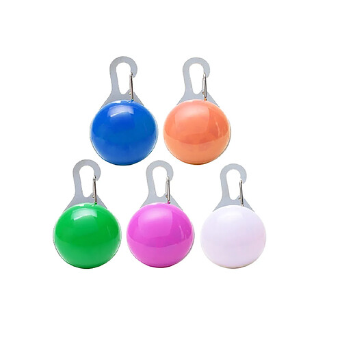 Pack 5 Colliers sécurité LED - Multicouleur