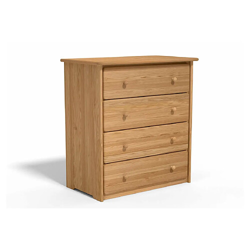 Decopin Commode enfant Thio 4 tiroirs - Bois clair