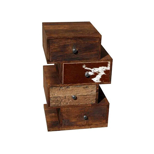 BOIS & CHIFFONS Chiffonnier Zig Zag - Peau de vache | Manguier