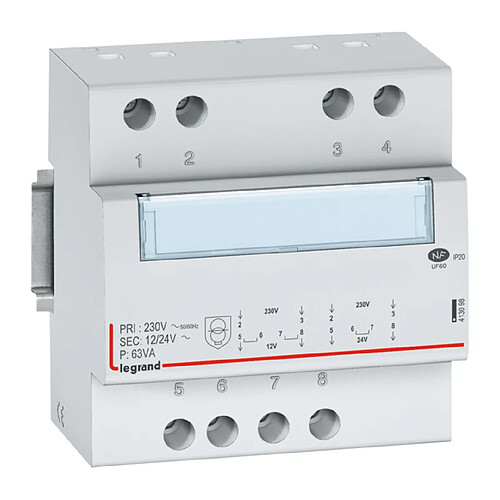 Legrand Transformateur de sécurité 12/24 V 63 VA