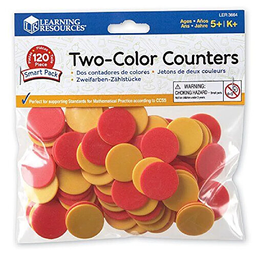 Learning resources lot de 120 jetons - Rouge