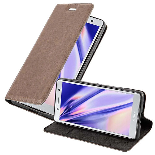 Cadorabo Coque Xperia XZ2 Brun