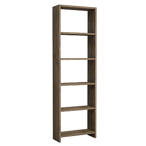 Toilinux Bibliothèque New 160 cm - Marron noix