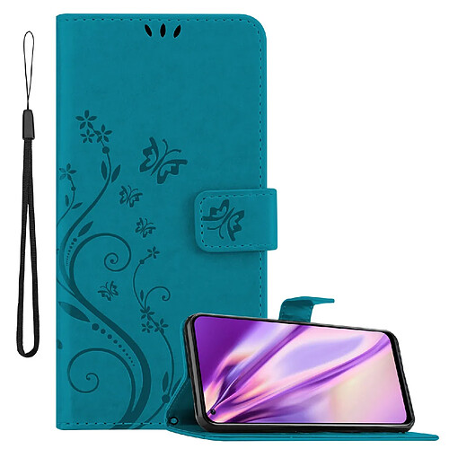 Cadorabo Coque Realme 8 5G - Bleu Floral