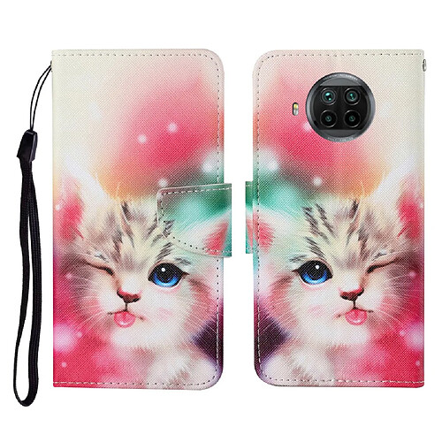 Etui PU pour Xiaomi Mi 10T Lite 5G/Redmi Note 9 Pro 5G - Chat mignon
