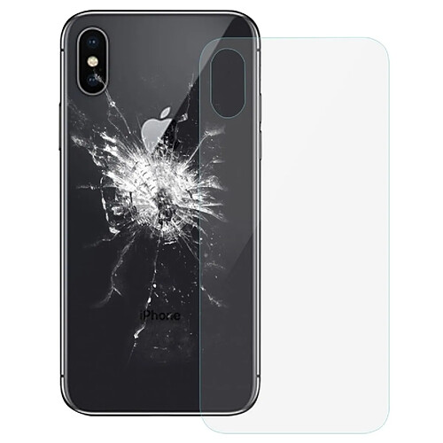 Wewoo iPhone X - Coque arrière de batterie en verre