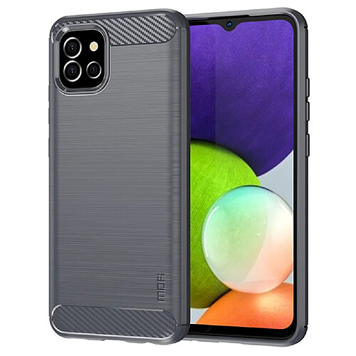 Mofi Coque Brossée Samsung Galaxy A03 - Gris