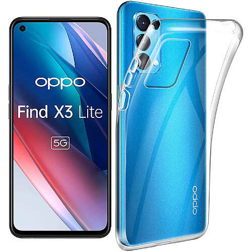 Coque De Protection En Silicone TPU Noir Pour Oppo Find X3 Lite - Marque Little Boutik