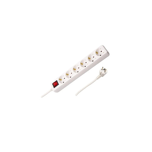 Ledkia Multiprise 6 prises Schuko - 5 m