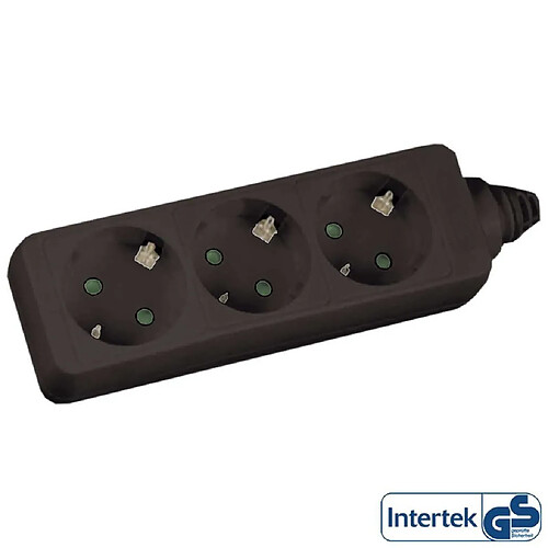 Inline Barrette d’alimentation 3 ports - Noir