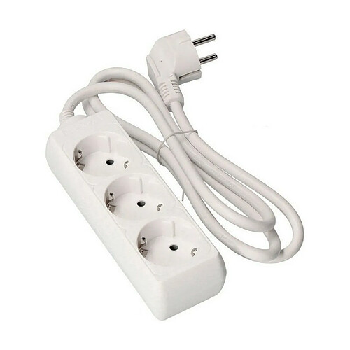 Edm Rallonge 3 prises Schuko - Blanc
