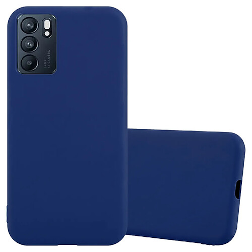 Cadorabo Coque Oppo Reno6 5G - Bleu Foncé