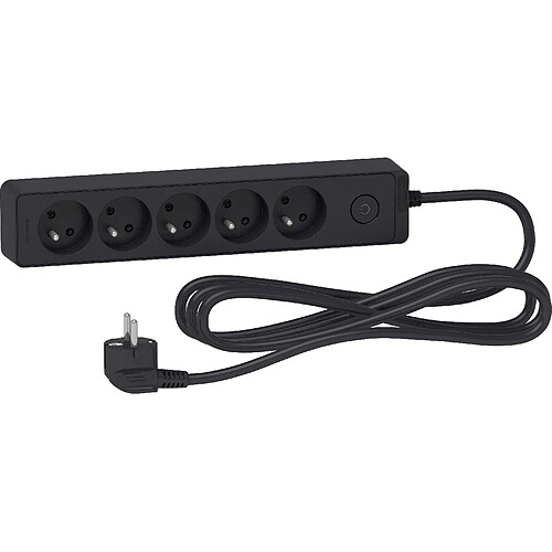 Schneider electric Multiprise 5 prises - Anthracite