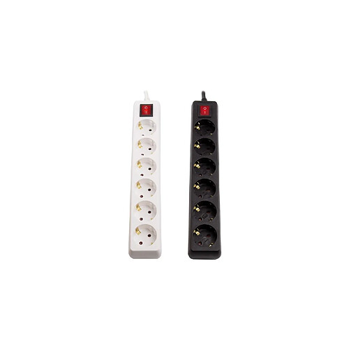Ledkia Bloc multiprise 6 prises Schuko - 3 m
