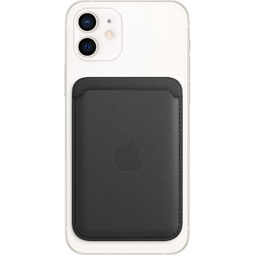 Apple Leather Wallet MagSafe - Noir