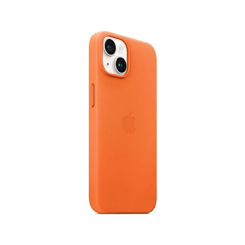 Apple Coque Cuir MagSafe iPhone 14 - Orange