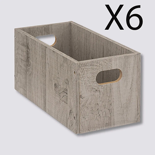 Pegane paniers de rangement MDF - Gris