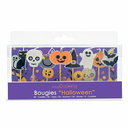 Bougies Halloween ScrapCooking - Lot de 8
