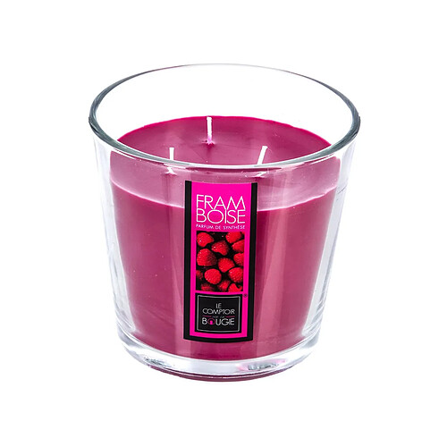 Atmosphera Bougie Parfumée 3 Mèches Ø 13,5 cm - Framboise