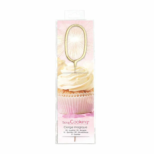 Scrapcooking Bougie magique chiffre 0