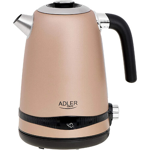 Adler Bouilloire électrique - Beige Noir