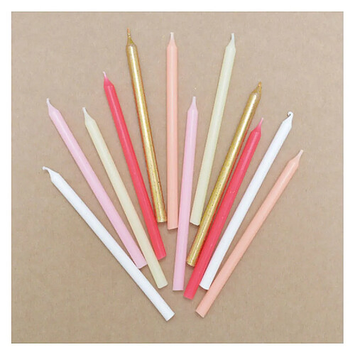 ScrapCooking Bougies rose & or