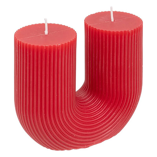But Bougie U demi H. 12 cm - Rouge