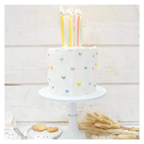 Bougies Longues Pastel ScrapCooking - 12 cm