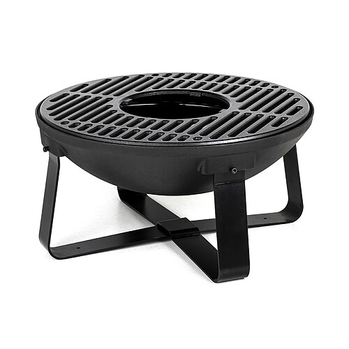 Somagic Brasero rond en fonte - Noir