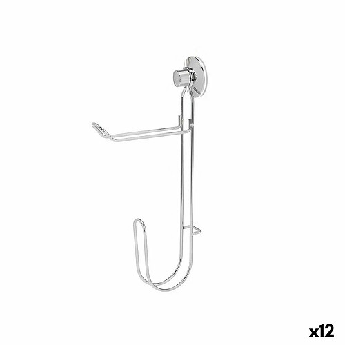 Berilo Porte-rouleaux WC Double - 2 rouleaux - Argent