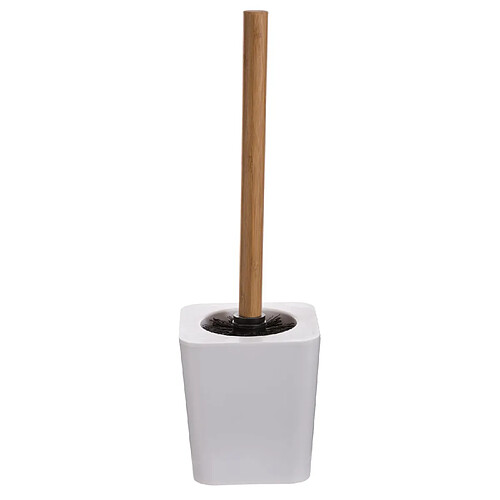 Atmosphera Brosse WC design en bambou Natureo - Blanc