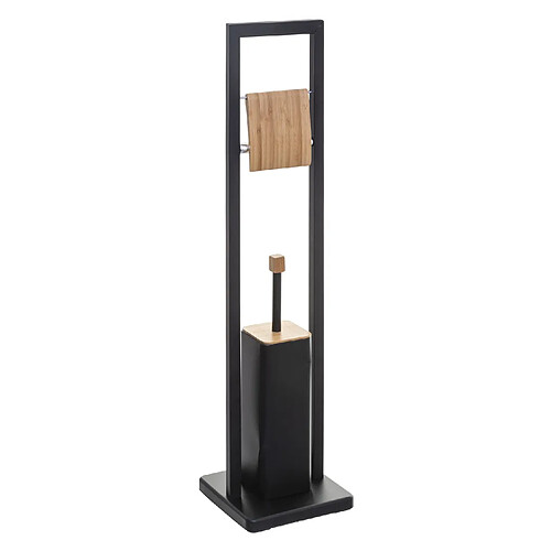 Atmosphera Valet WC scandinave Natureo - H. 80 cm - Noir