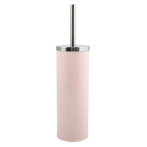 Brosse WC avec support - 9,3 x 38,5 cm - Rose