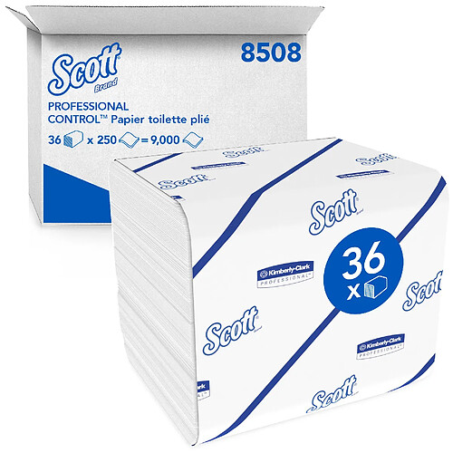 Scott Control - Papier toilette plié 8508