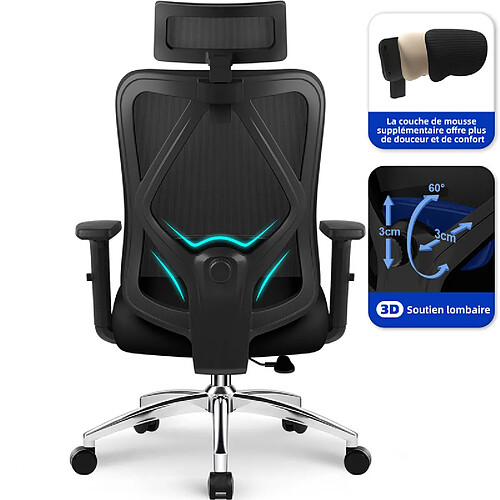 Homimaster Lexzurn Chaise Ergonomique