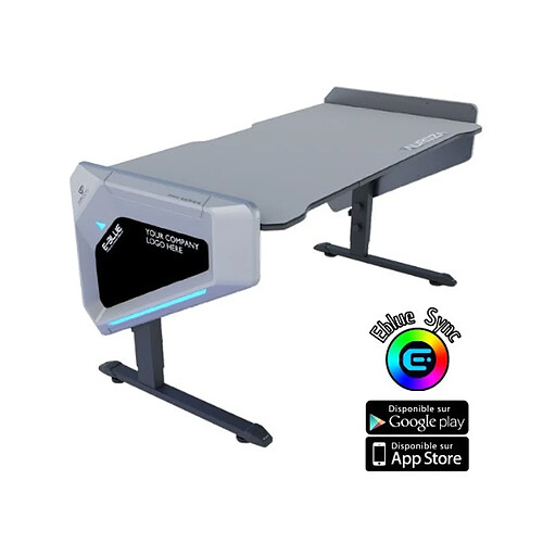 E-blue bureau gamer - Gris